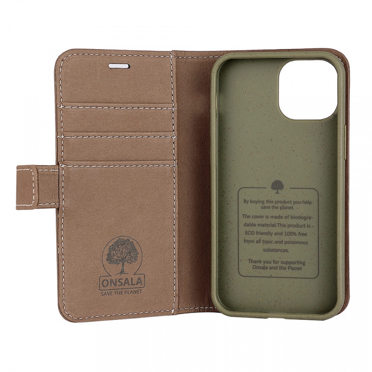 Onsala ECO Mobile Case Brown iPhone 13 Mini