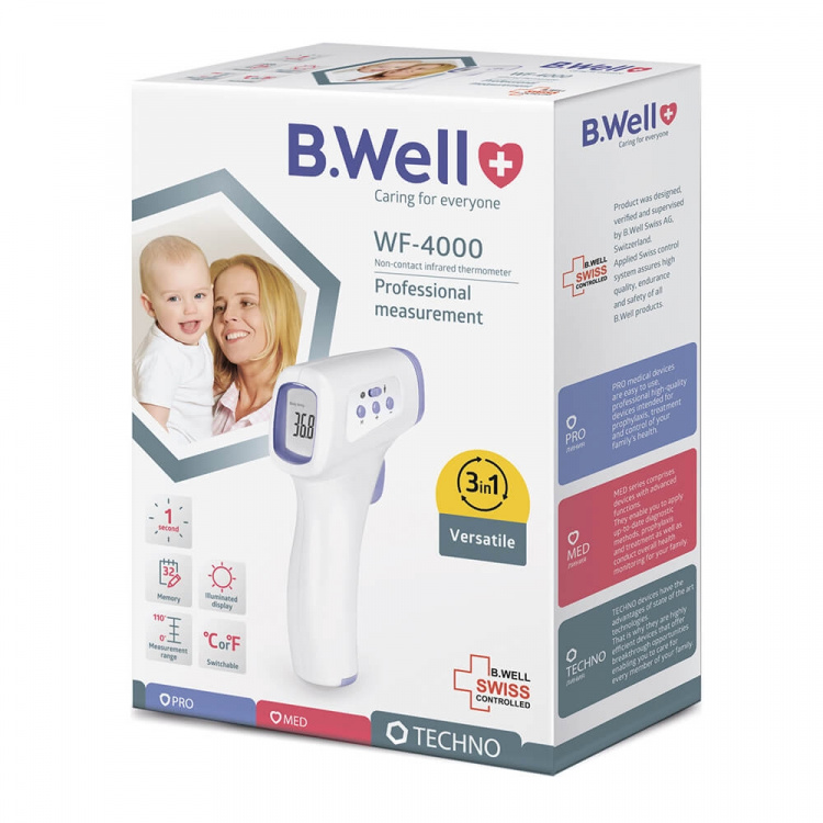 B.WELL Thermometer WF-4000 IR Non-Contact