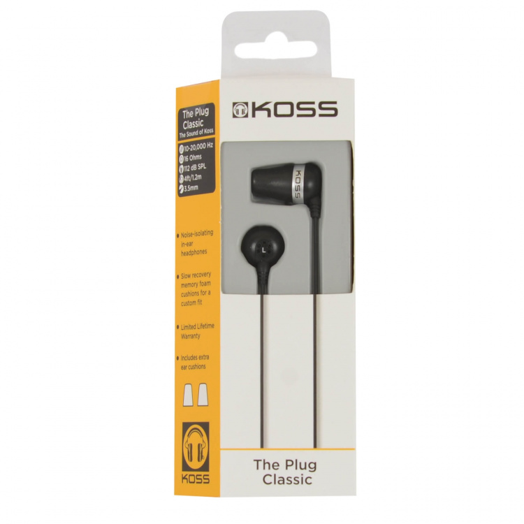 Koss Hörlur In-Ear The Plug Svart