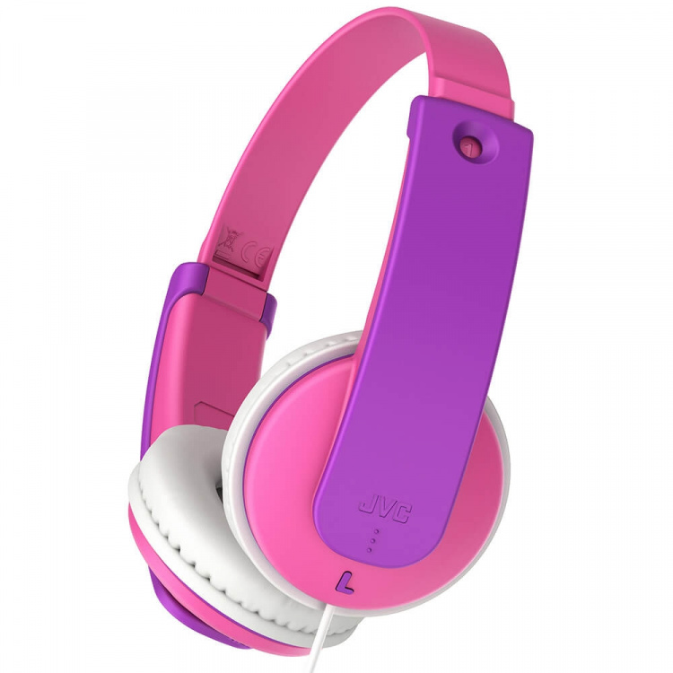 JVC KD7 Kids On-ear headphones with volume limiter 85dB Pink New