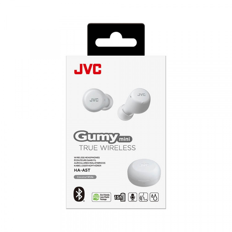 JVC Headphone In-Ear True Wireless Gumy Mini HA-A5T White JVC Headphone In-Ear True Wireless Gumy Mini HA-A5T White