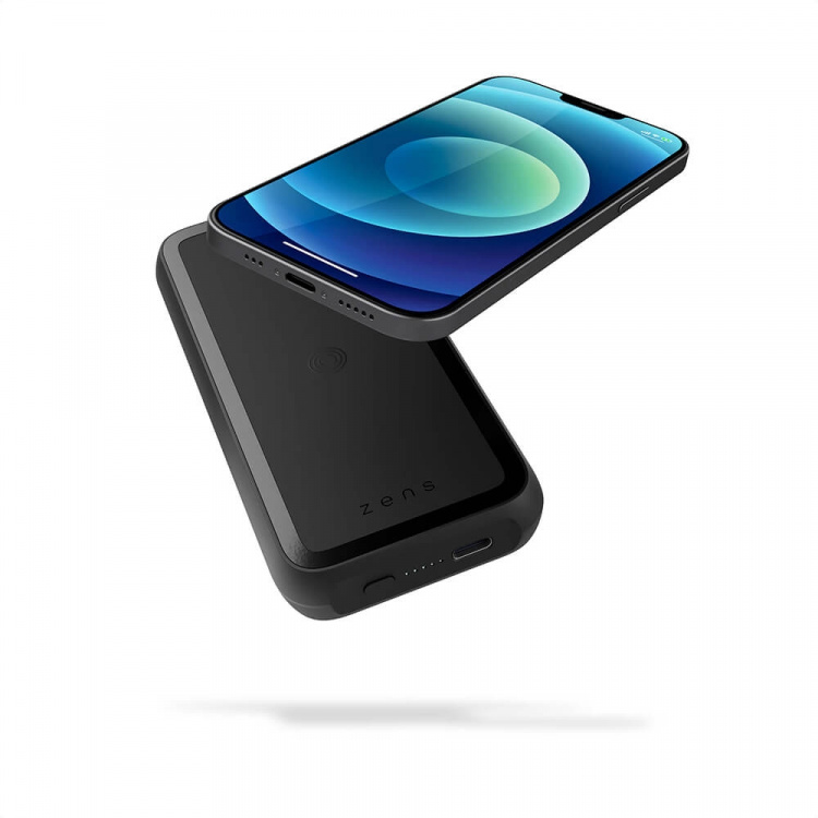 Zens Magnetic Qi Powerbank One Side QI 10000mAh Black