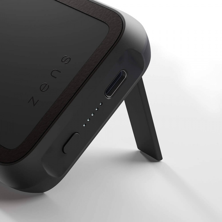 Zens Magnetic Qi Powerbank One Side QI 10000mAh Black