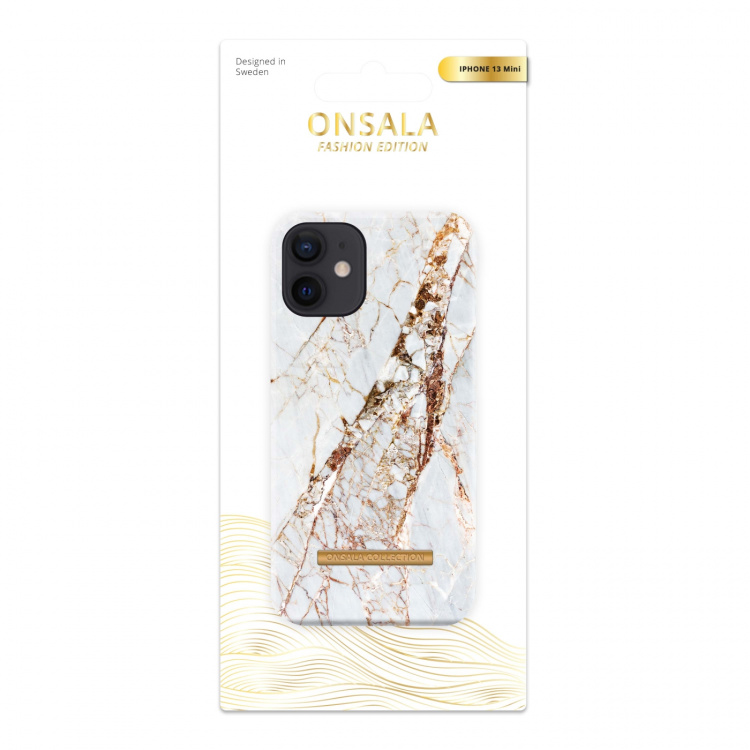 Onsala Mobile Case Soft White Rhino Marble iPhone 13 Mini Onsala Mobile Case Soft White Rhino Marble iPhone 13 Mini
