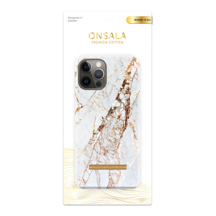 Onsala Mobile Case Soft White Rhino Marble iPhone 13 Pro