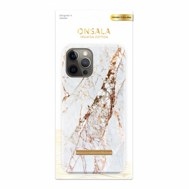 Onsala Wallet Case Soft White Rhino Marble - iPhone 13 Pro Max Onsala Wallet Case Soft White Rhino Marble - iPhone 13 Pro Max