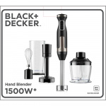 BLACK+DECKER Hand Blender 1500W With Accessories BLACK+DECKER Hand Blender 1500W With Accessories