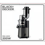 BLACK+DECKER Slow Juicer BXJE200E Brushed Stainless Steel BLACK+DECKER Slow Juicer BXJE200E Brushed Stainless Steel