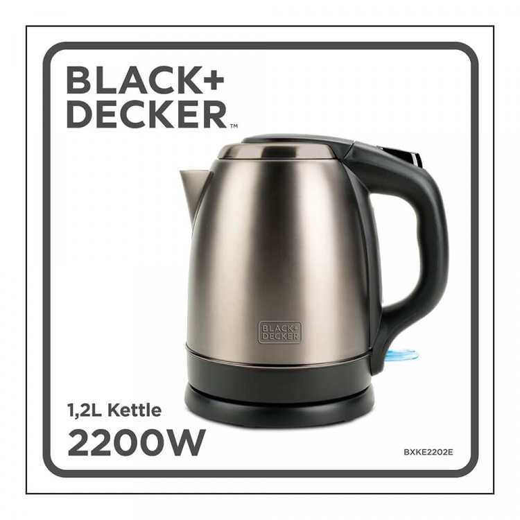 BLACK+DECKER Kettle 1,2L Brushed Steel