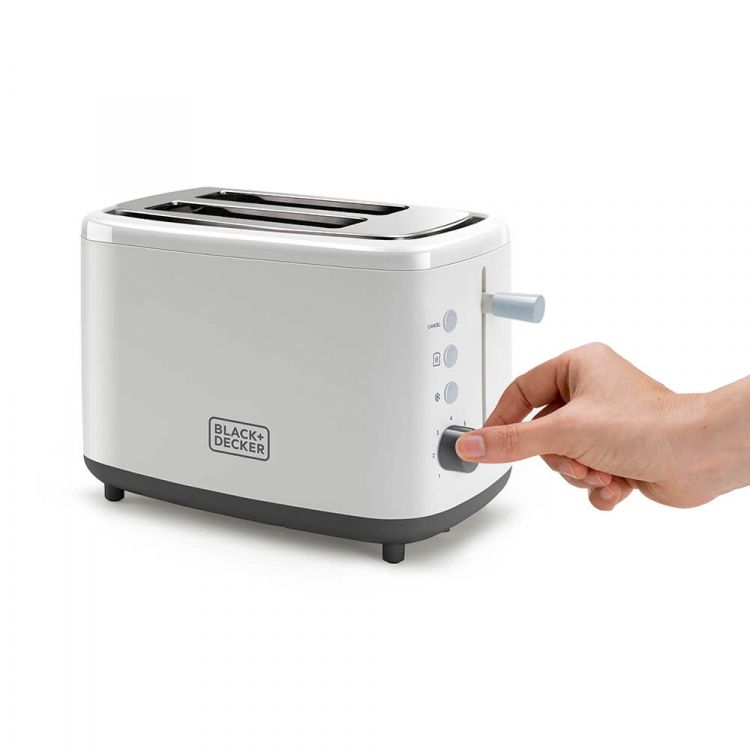BLACK+DECKER Toaster 2-Slice White