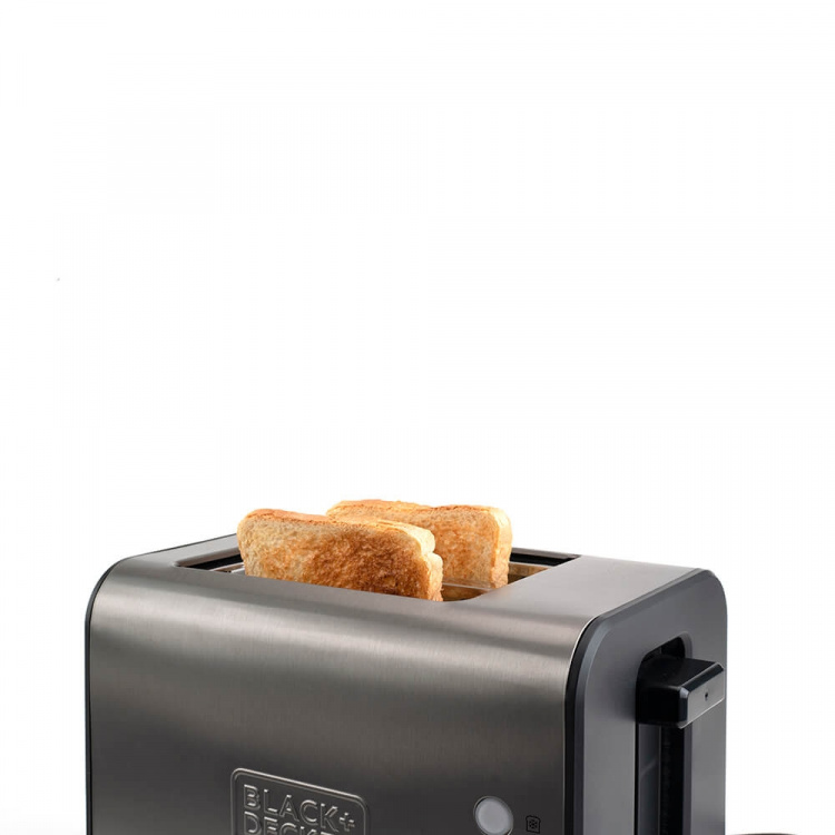 BLACK+DECKER Toaster 2-Slice Brushed Steel BLACK+DECKER Toaster 2-Slice Brushed Steel