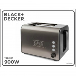 BLACK+DECKER Toaster 2-Slice Brushed Steel BLACK+DECKER Toaster 2-Slice Brushed Steel