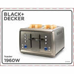 BLACK+DECKER Toaster 4-Slice 1960W BLACK+DECKER Toaster 4-Slice 1960W