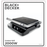 BLACK+DECKER Table grill, Extra Platta 2000W, Brushed Steel BLACK+DECKER Table grill, Extra Platta 2000W, Brushed Steel