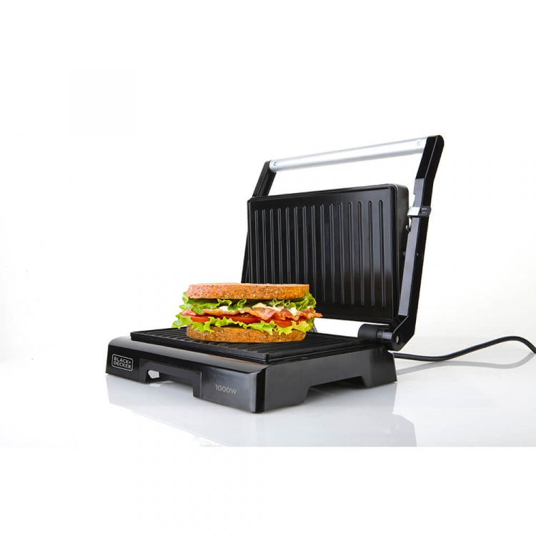 BLACK+DECKER 1000W grill with 23x14.5 surface plates BLACK+DECKER 1000W grill with 23x14.5 surface plates