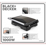 BLACK+DECKER 1000W grill with 23x14.5 surface plates BLACK+DECKER 1000W grill with 23x14.5 surface plates