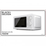 BLACK+DECKER Microwave 20 L 700W White