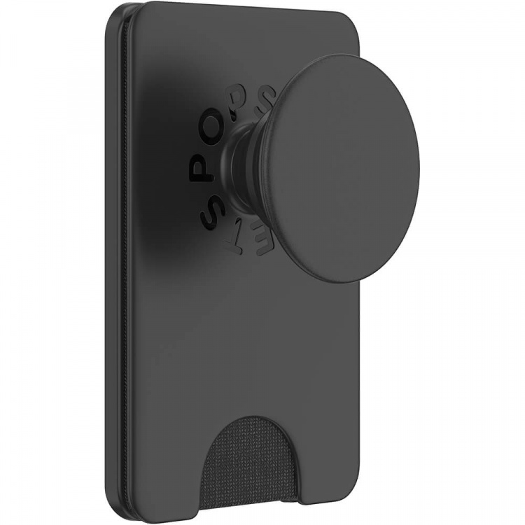 PopSockets PopWallet+ for Magsafe with Grip Black