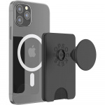 PopSockets PopWallet+ for Magsafe with Grip Black