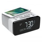 Pure FM/DAB/DAB+/BT/Qi Siesta Charge Clockradio Polar