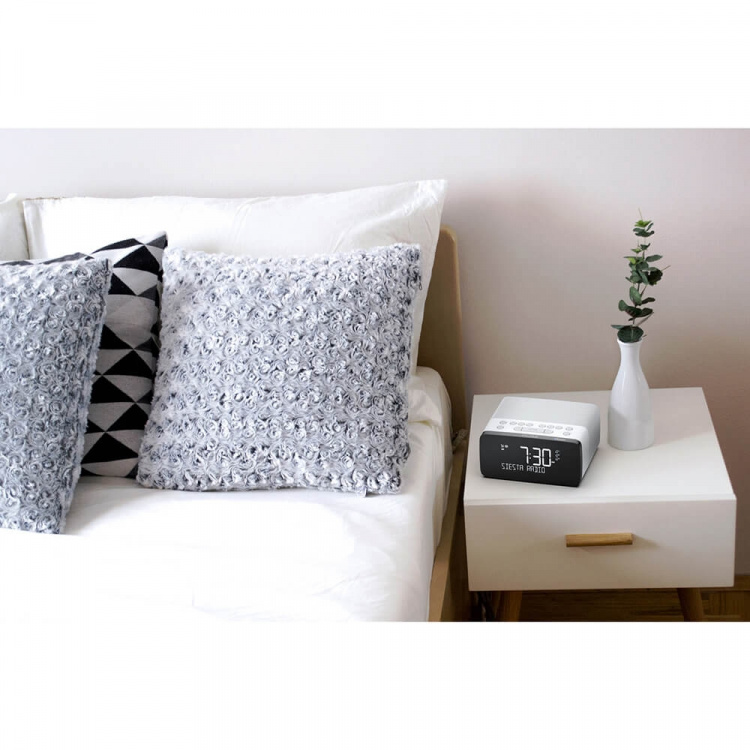Pure FM/DAB/DAB+/BT/Qi Siesta Charge Clockradio Polar
