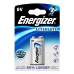 Energizer Universal 9V Battery Ultimate 6LR61, Lithium, Silver