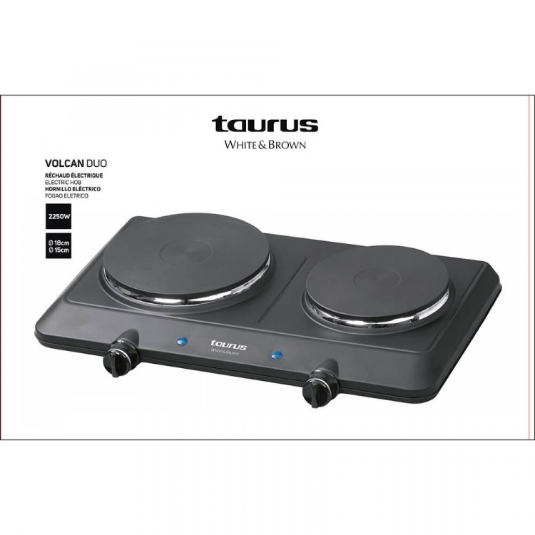 Taurus Electric Cooker Double 2250W Taurus Electric Cooker Double 2250W
