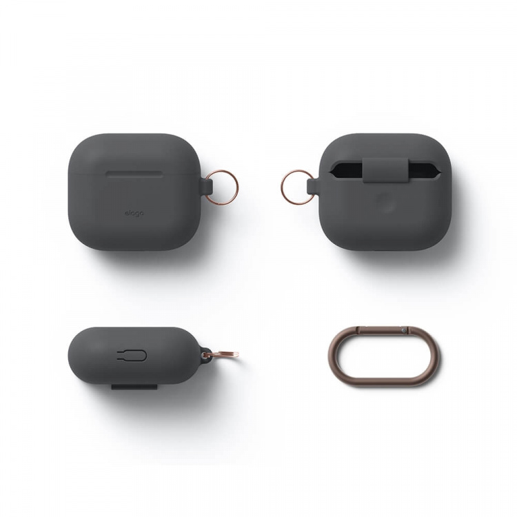 Elago AirPod 3 Hang Silicon Case Dark Grey Elago AirPod 3 Hang Silicon Case Dark Grey