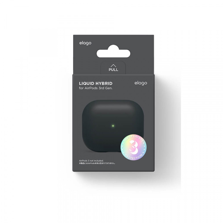 Elago AirPods 3 Liquid Hybrid Case Black Elago AirPods 3 Liquid Hybrid Case Black