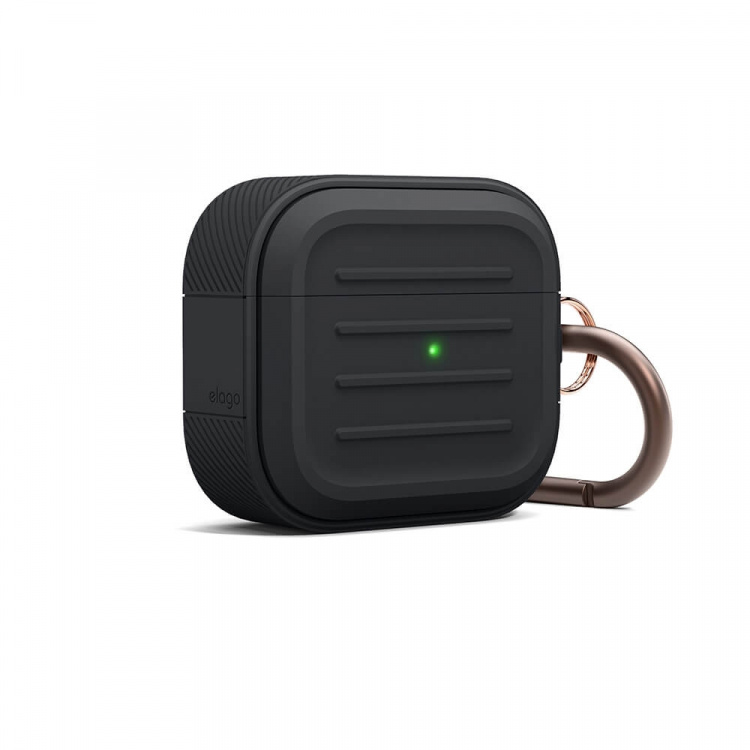 Elago AirPods 3 Armor Hang Case Black Elago AirPods 3 Armor Hang Case Black