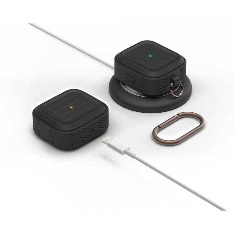 Elago AirPods 3 Armor Hang Case Black Elago AirPods 3 Armor Hang Case Black