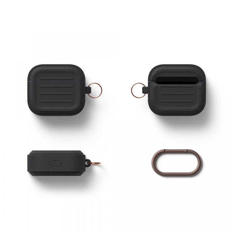 Elago AirPods 3 Armor Hang Case Black Elago AirPods 3 Armor Hang Case Black