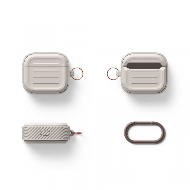 Elago AirPods 3 Armor Hang Case Stone Elago AirPods 3 Armor Hang Case Stone