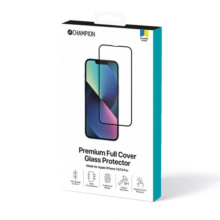 Skärmskydd iPhone 13/13 Pro Svart