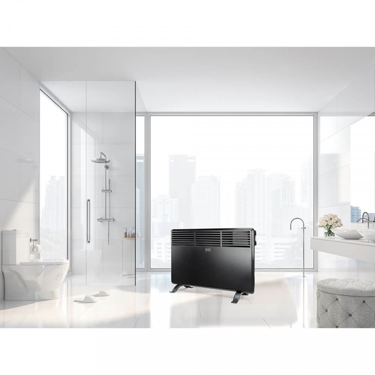 BLACK+DECKER Wall Panel Heater 1200W Black