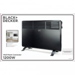 BLACK+DECKER Wall Panel Heater 1200W Black