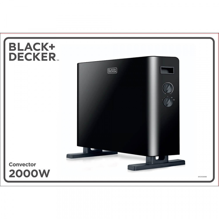 BLACK+DECKER Convector Heater 2000W Black