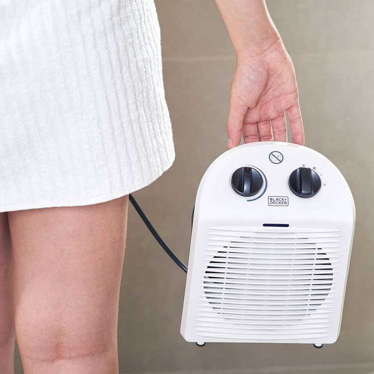BLACK+DECKER Fan Heater 2000W IP21 White BLACK+DECKER Fan Heater 2000W IP21 White