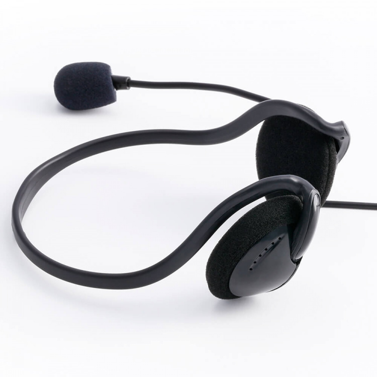 Hama PC Office Headset NHS-P100 Stereo Neckband Black Hama PC Office Headset NHS-P100 Stereo Neckband Black