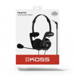 Koss Headphones PortaPro Communication Headset On-Ear Mic Black