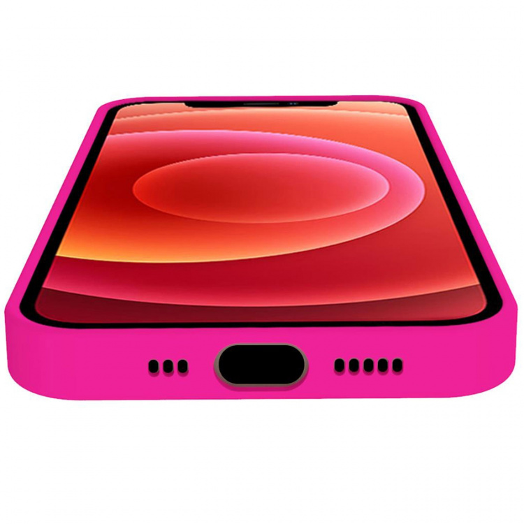 Celly Cromo Soft rubber case iPhone 13, Fluo Pink