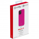 Celly Cromo Soft rubber case iPhone 13, Fluo Pink