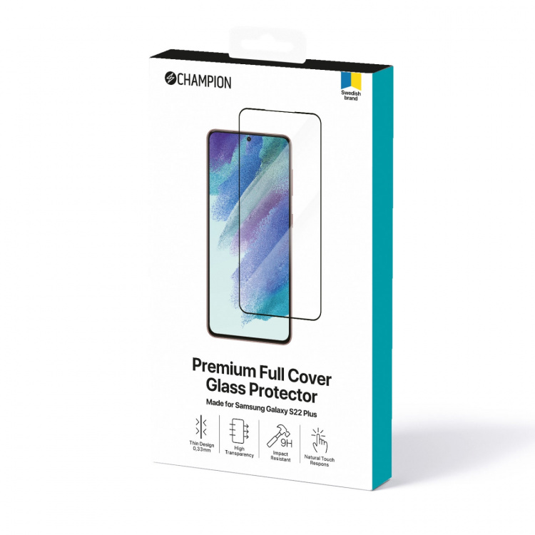 Champion Skärmskydd Galaxy S22+, Svart