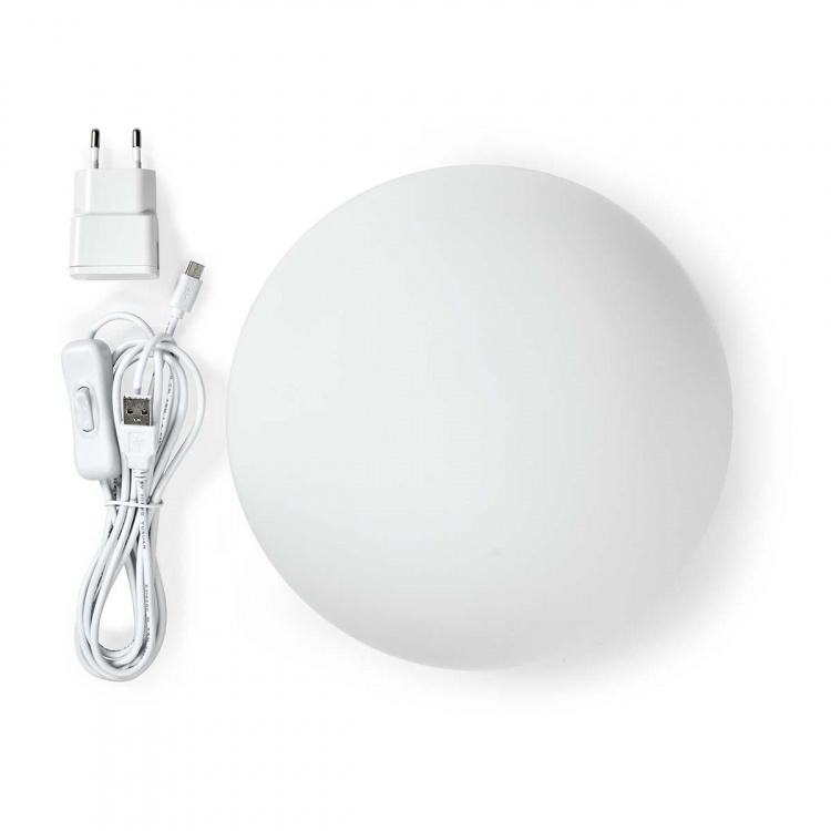 Nedis SmartLife Mood Light | Wi-Fi | Round | | 360 lm | RGB / Warm to Cool White | 2700 - 6500 K | 5 W | Glass | 1 pcs