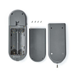 Nedis SmartLife Video Doorbell | Battery Powered | Full HD 1080p | Cloud Storage (optional) / microSD (not included) | IP54 | With motion sensor | Night vision | Grey