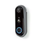 Nedis SmartLife Video Doorbell | Battery Powered | Full HD 1080p | Cloud Storage (optional) / microSD (not included) | IP54 | With motion sensor | Night vision | Grey