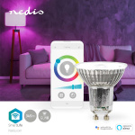 Nedis SmartLife Full Colour LED Bulb | Wi-Fi | GU10 | 345 lm | 4.9 W | RGB / Warm to Cool White | 2700 - 6500 K | Android™ / IOS | PAR16 Nedis SmartLife Full Colour LED Bulb | Wi-Fi | GU10 | 345 lm | 4.9 W | RGB / Warm to Cool White | 2700 - 6500 K | Android™ / IOS | PAR16