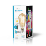 Nedis SmartLife LED Filament Bulb | Wi-Fi | E27 | 806 lm | 7 W | Warm White | 1800 - 3000 K | Glass | Android™ / IOS | ST64 | 1 pcs