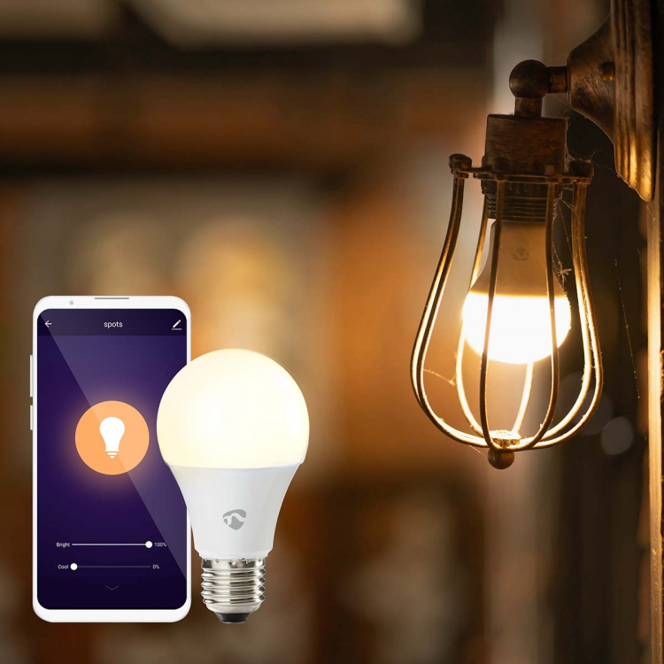 Nedis SmartLife LED Bulb | Wi-Fi | E27 | 806 lm | 9 W | Warm to Cool White | 2700 - 6500 K | Android™ / IOS | Bulb | 1 pcs
