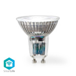 Nedis SmartLife LED Bulb | Wi-Fi | GU10 | 345 lm | 4.9 W | Warm to Cool White | 2700 - 6500 K | Energy class: G | Android™ / IOS | PAR16